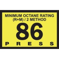 Gilbarco Advantage 86 Octane Overlay R60030-G86