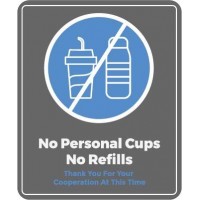 No Personal Cups Decal PID-DEC-COV-NOREFILLS