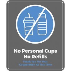 No Personal Cups Decal PID-DEC-COV-NOREFILLS