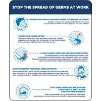 Stop The Spread of Germs Decal PID-DEC-COV-WORKPLACE