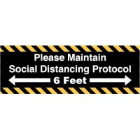 Please Maintain Social Distancing Decal PID-SDD2
