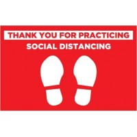 Social Distancing Decal PID-SDD25