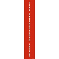 Fire Extinguisher Inside Decal PID-1174