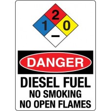 Danger Diesel Fuel Decal PID-TD-DIESEL