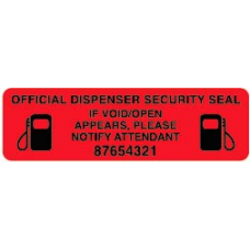 Red Dispenser Security Seal 